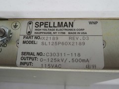 SPELLMAN SL125P60X2189 X2189 POWER SUPPLY T271241