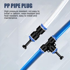 ZTF 124pcs Air Line Quick Connect Fittings -1/8 1/4 3/8 1/2″ Push to Connect Kit