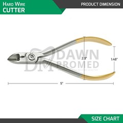 T/C German Hard Wire Cutter Pliers Dental Orthodontic Instruments 15 Degree CVD
