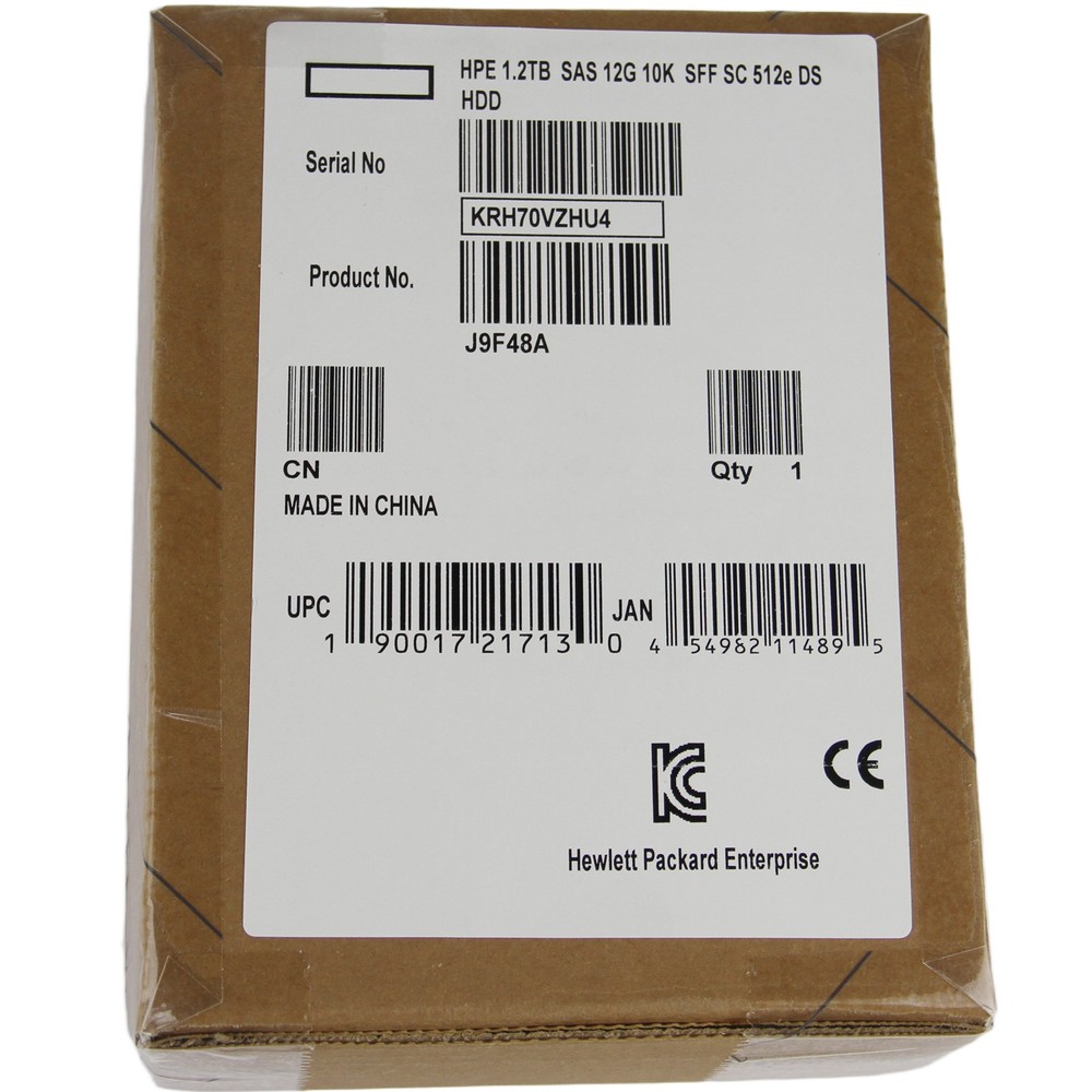 New J9F48A For HPE MSA 1.2TB 12G DP 10K 2.5 SFF SAS Hard Drive Server 787648-001