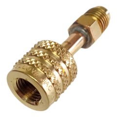 Yellow Jacket 19124 A2L Bottle Adapter 1/4″ LH FFL to 1/4″ RH MFL Straight