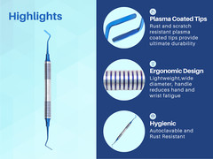 Dental Plastic Instrument Double Ended Flat Carver Composite Filling ARTMAN