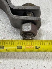 PHD 520 Standard Pipe Clamp 4″ IPS (4.50) 2-Bolt, Plain Steel, 5/8″ Bolts