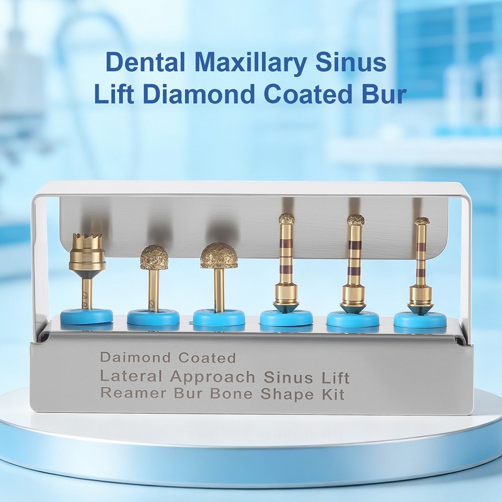 Dental Maxillary Sinus Lift Drills Kit Lateral Approach Stoppers Elevation