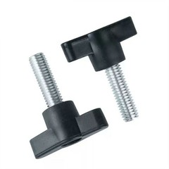 M4 M5 M6 Plastic Tee Wing Knob knob Clamping Nut Screw Machine Handle Black 27#