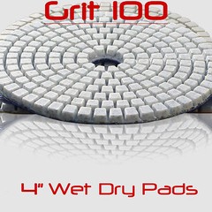 Concrete Polishing Pads 4″ Wet Dry Concrete Sanding Discs Set Concrete Polishing