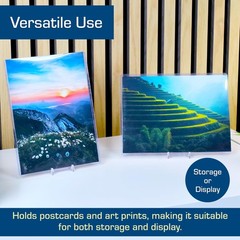 6×8 Toploaders for Photos | 25-Pack Clear Rigid PVC Protectors for Cards