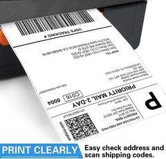 4″x6″ Direct Thermal Shipping Labels 250/Roll For Zebra 2844 Eltron ZP450 Rollo