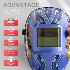 True Color Pro Solar Auto Darkening Filter Welding Helmet Shade 4, 9-13