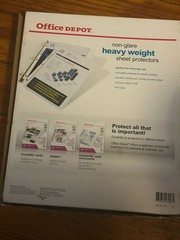 (55) OFFICE DEPOT Heavy Weight Non Glare Sheet Protectors
