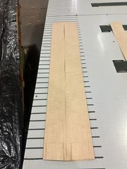 Maple Raw Wood Veneer 2 sheets 55” x 5 1/4” 316M
