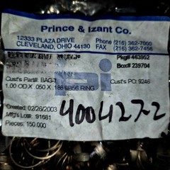 Lot of 25 Silver 56% BAG7 Brazing Rings Prince Izant 1.0 OD 101.4g Not Scrap NOS