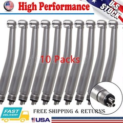 10 Pcs ASkeadnt NSK PANA MAX Style Dental High Speed Turbine Handpiece Push 4Hol