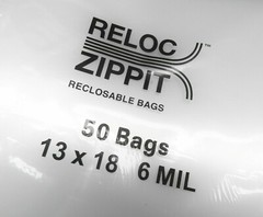 6 MIL 13×18 Zippit Bags 100 Reloc Heavy Duty Clear Jumbo 13″ x 18″ Zip Seal Lock