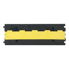 VEVOR Cable Protector Ramp Rubber Cord Cover 22000 lbs/axle Capacity 2 Channel