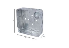 1-Gang 4 in. New Work Metal Electrical Wall Box with Ground Bump
