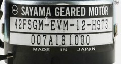 33124 SAYAMA GEARED MOTOR 42FSGM-EVM-12-HST3