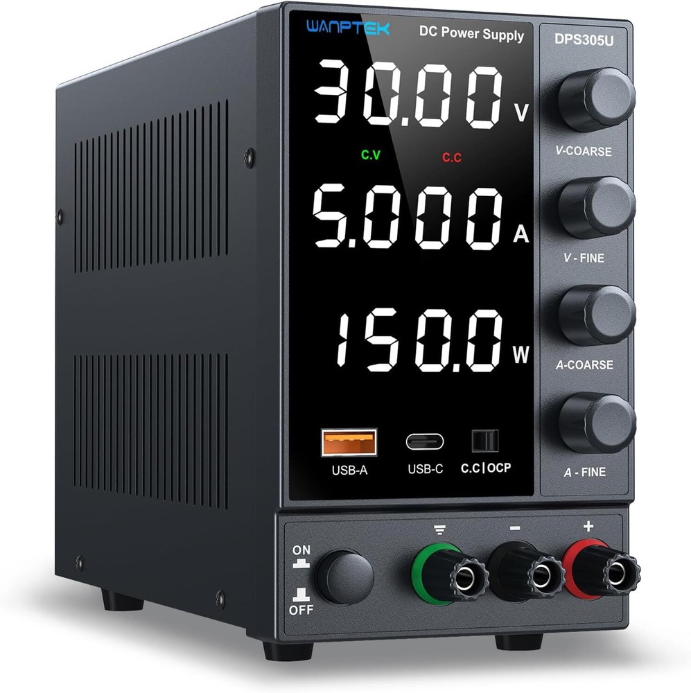 DPS3010U Adjustable DC 0-30V 0-5A 10A Lab Power Supply Variable Bench Switching