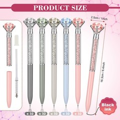 160 Pcs Diamond Ballpoint Pens Big Crystal Colorful Retractable Gem Rhineston…