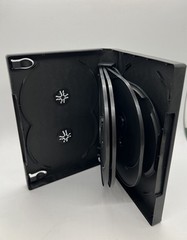 ONE NEW TOP QUALITY 1.25″ MULTI-11 DISC DVD CASE, BLACK, 8” EXTRA LONG, DH11-L