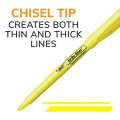 Highlighter Set, Chisel Tip, 5 Assorted Colors, Bright Neon Markers for School &