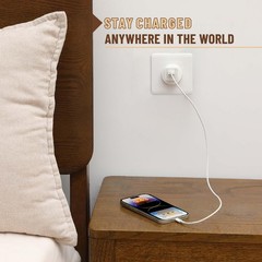 European Travel Plug Adapter Type E F for Europe Wall Outlet set 6 Pack