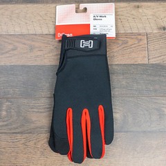A/V Work Gloves Hosa HGG-100 w/Touch screen synthetic leather tips Choose Size