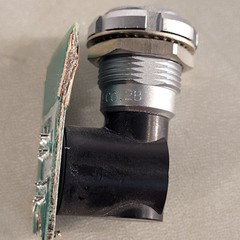 Lemo ECG.2B 18-pin Right Angle Mounted Connector Soldered On PCB