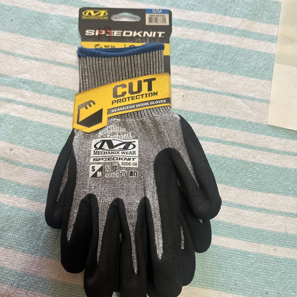 Mechanix Wear Speedknit S2DE-58 Cut Protection Safety Work Gloves Size S/M