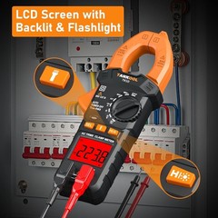Digital Clamp Meter True RMS 4000 Count Auto Ranging NCV Multimeter Backlight