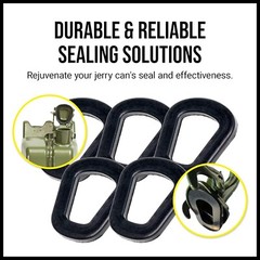 Mission Automotive Jerry Can Gaskets 5 Pack Gas Can Spout Replacement for 20 L