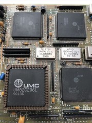 386 DX 25mhz SBC Single Board Computer Card w/ CPU & 4Mb 30-Pin Simm Ram & Cache