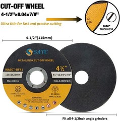 10 Pack Cut Off Wheels 4-1/2″ Metal & Stainless Steel Angle Grinder Cutting Disc