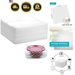 100 Pack Foam Wrap Sheets for Packing Storage Shipping Moving Supplies, Cushi…