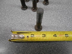 Plow Bolt 7/16″ x 2-1/2″. (LOT OF 12) Grade 5 Plow Bolts. New Old Stock!