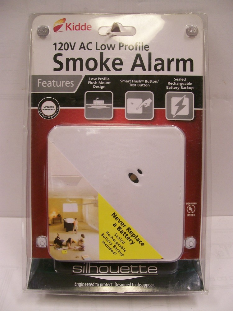 UNOPENED NOS KIDDE #KN-SMFM-i KNSMFMi 120V AC Low Profile Smoke Alarm SAU3308