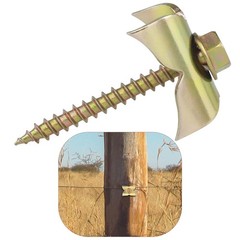 200 Pcs Galvanized U-Shaped Nails for Quick Steel Wire Fencing Installation