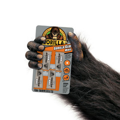 Gorilla Clear Glue Minis 4 Tubes Water Resistant Bonds Crystal Clear Non-Foaming