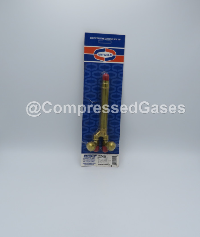 Uniweld WH250 Torch Handle, 8.5″ Length, “B” 9/16″ – 18