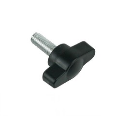 M4 M5 M6 Plastic Tee Wing Knob knob Clamping Nut Screw Machine Handle Black 27#