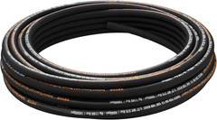 Flexible Hydraulic Hose – 1/2 x 100 ft 4000 PSI Rubber with 2 Wire Braid …
