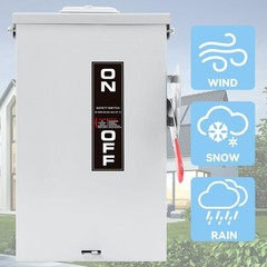 2026 Upgrade 60 Amp Disconnect Switch,3 Pole Safety Switch,Non-Fusible,NEMA