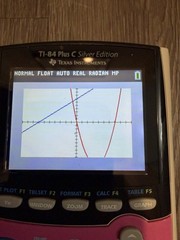 Texas Instruments TI-84 Plus C Silver Edition Graphing Calculator Pink W/Cover