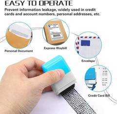 Pack 2 Identity Theft Protection Roller Stamp Guard ID Privacy Confidential Data