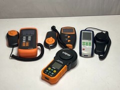 Lot of 4 Digital Lux Meters: 20250-00, EPS2000LM, LX1010BS, LX1330B