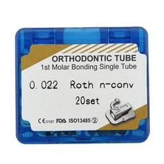 Dental Orthodontic Buccal Tubes 1st 2nd Molar Bondable Tube Roth MBT 022 Single