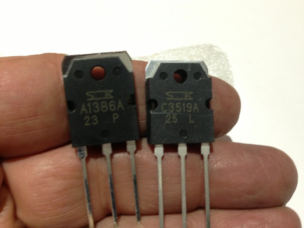 4pair 2SC3519A+2SA1386A NPN+PNP NEW SANKEN TO-3P