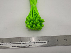 (50) NEW Gardner Bender 8″ Nylon Cable Zip Ties – FLUORESCENT GREEN – 18lbs