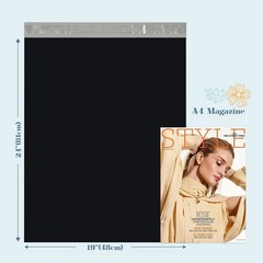 Large Black Poly Mailers 19X24 Shipping Bags for Clothing, 50 Pack, Self