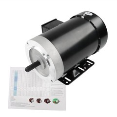 2 HP 1800 RPM General Electric Motor 3 Phase 56C Frame TEFC 230 / 460 Volt New